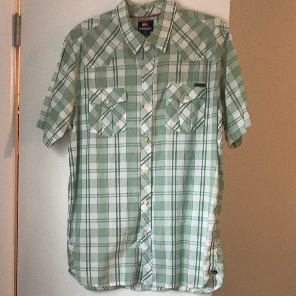 Men's Green Plaid Shirt